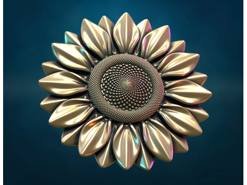 Sun Flower 3D Принт Модель