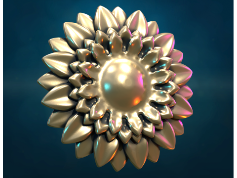 Sun Flower 3D Принт Модель