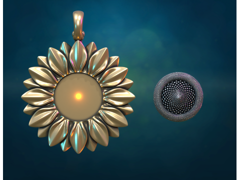 Sun Flower 3D Принт Модель