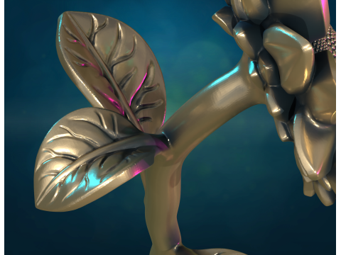 Sun Flower sculpture Model Cetak 3D