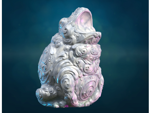 Marble Toad Frog PBR 3D 프린트 모델