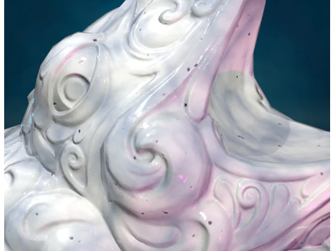 Marble Toad Frog PBR 3D Print Model