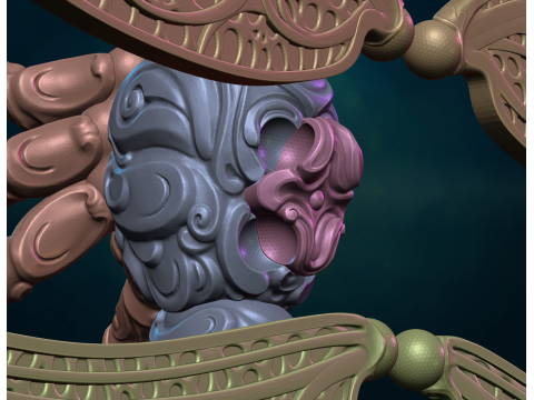 Dragonfly sculpture 3D-Druckmodell