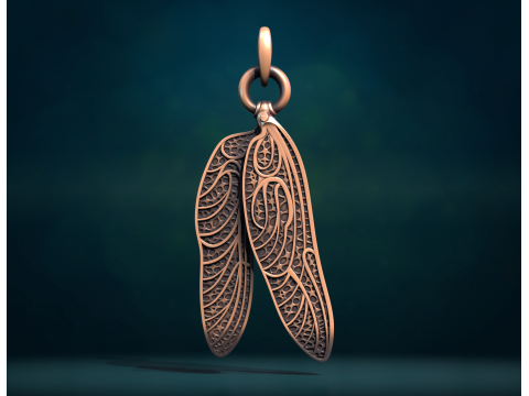 Dragonfly Wings Pendant 3D-Druckmodell