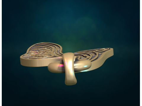 Dragonfly Wings Pendant 3D-Druckmodell