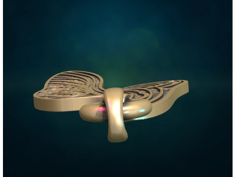 Dragonfly Wings Pendant 3D Print Model