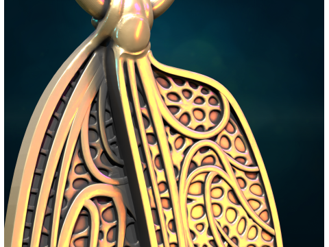 Dragonfly Wings Pendant 3D-Druckmodell