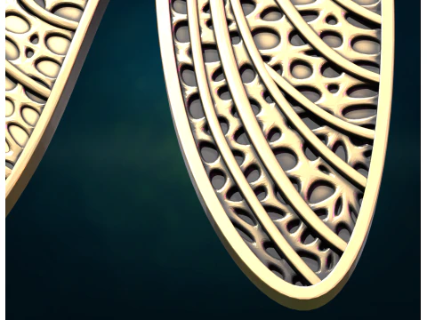 Dragonfly Wings Pendant 3D Print Model