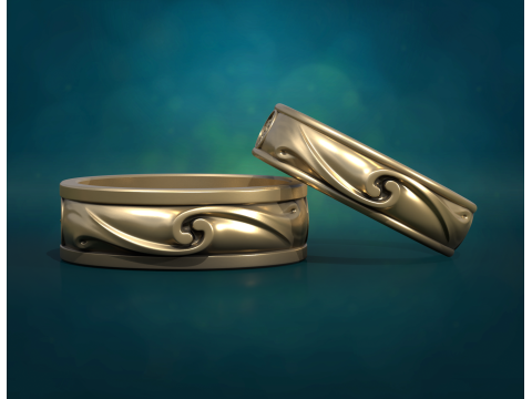 Wedding Rings 3D Принт Модель