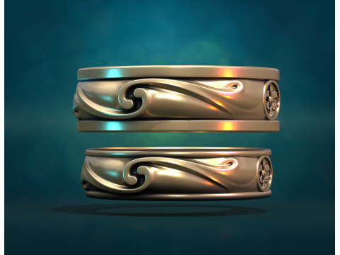 Wedding Rings 3D Принт Модель