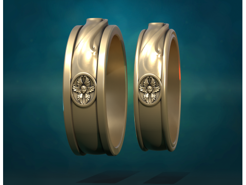 Wedding Rings 3D Принт Модель