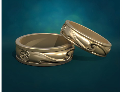 Wedding Rings 3D Принт Модель