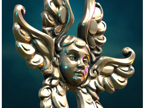 Angel Cherub Decoration 3D Print Model