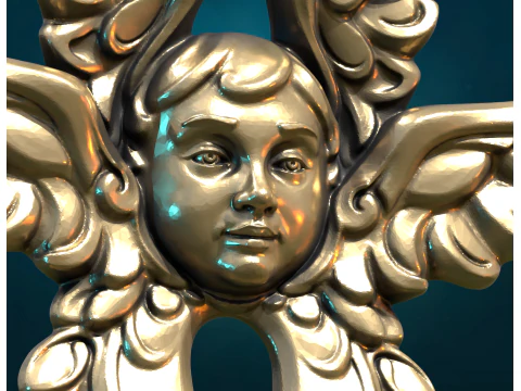 Angel Cherub Decoration 3D Print Model