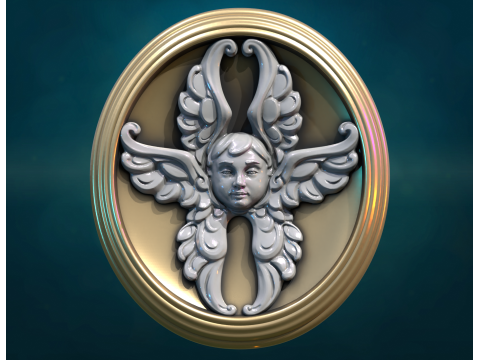 Angel Cherub Decoration 3D 프린트 모델
