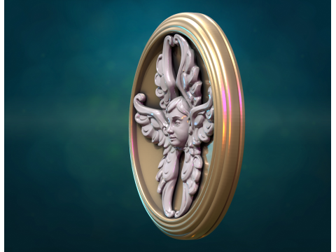 Angel Cherub Decoration 3D 프린트 모델