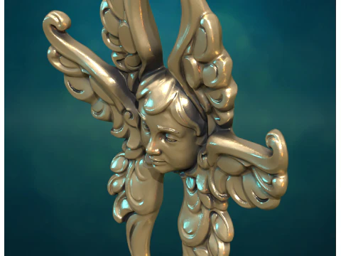 Angel Cherub Decoration 3D Print Model