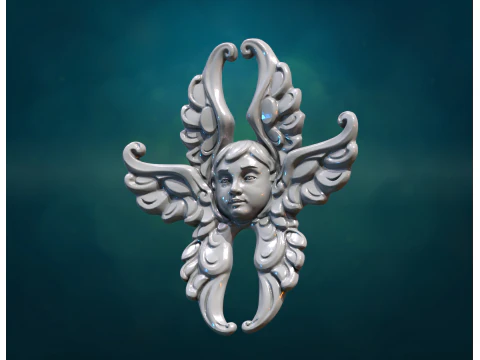 Angel Cherub Decoration 3D Print Model