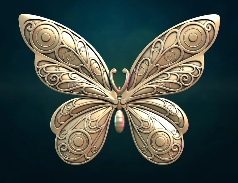 Butterfly bs 3D Print Model .c4d .max .obj .3ds .fbx .stl .blend