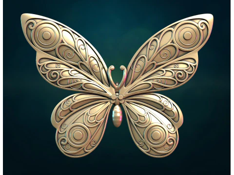 Kupu-kupu bs Model Cetak 3D