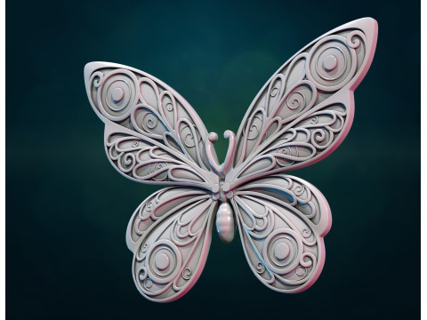Butterfly bs 3D-printmodel