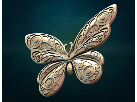 Butterfly bs 3D-printmodel