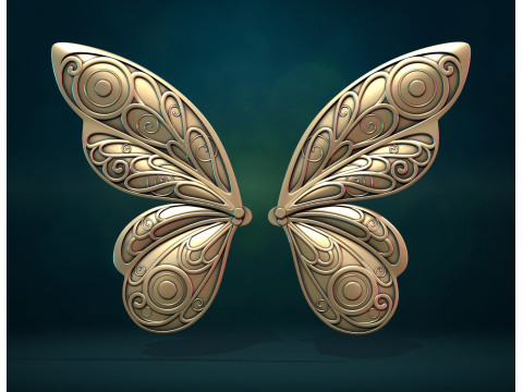 Butterfly Wings 3D 打印模型