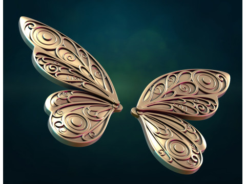 Butterfly Wings 3D 打印模型