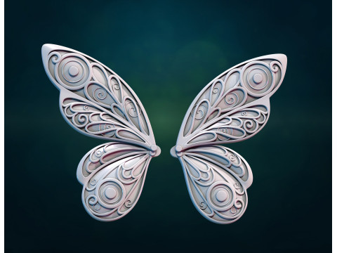 Butterfly Wings 3D 打印模型