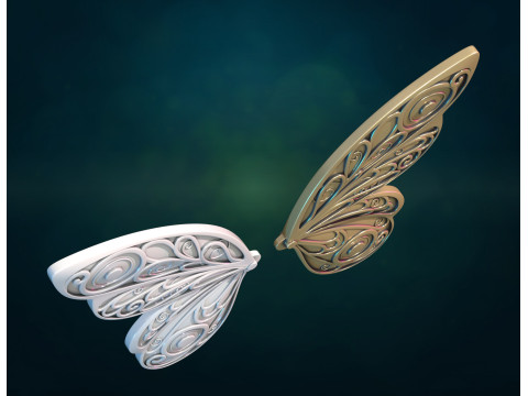 Butterfly Wings 3D 打印模型