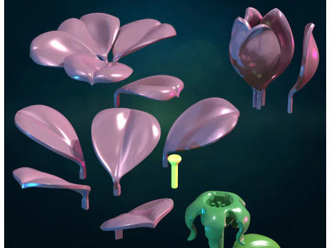 Montagem rosa II Modelo de Impressão 3D
