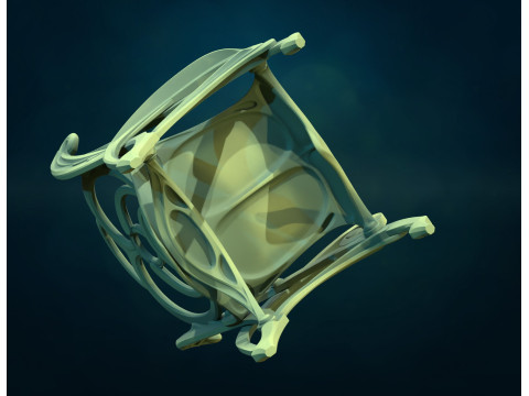 Chair assembly 3Dプリントモデル