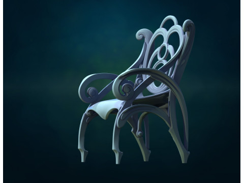Chair assembly 3Dプリントモデル