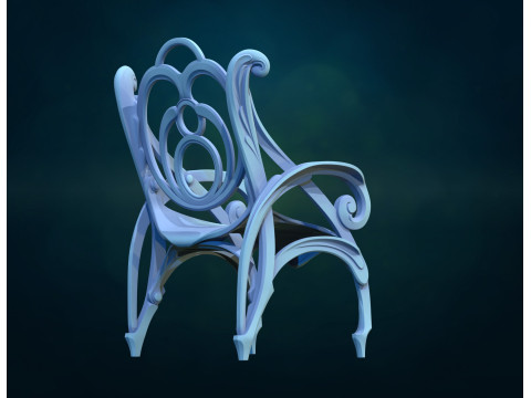 Chair assembly 3Dプリントモデル