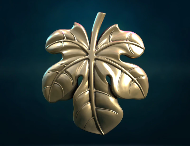 Foglia di fico III Modello di stampa 3D .c4d .max .obj .3ds .fbx .stl .blend 