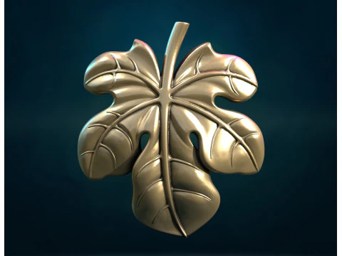 Folha de Figueira III Modelo de Impressão 3D