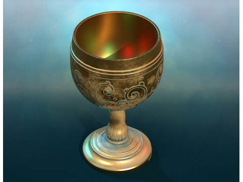 Goblet pbr Modelo de impresión 3D