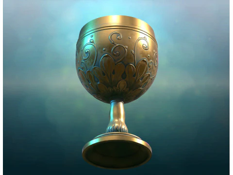 C&aacute;lice pbr Modelo de Impressão 3D