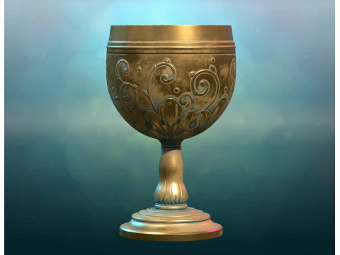 C&aacute;lice pbr Modelo de Impressão 3D