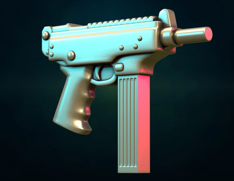Weapon II and pendant 3D Print Model .c4d .max .obj .3ds .fbx .stl .blend