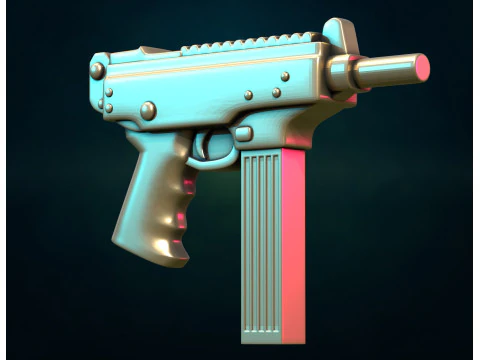 Senjata II dan liontin Model Cetak 3D