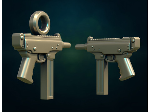 Weapon II and pendant Model Cetak 3D