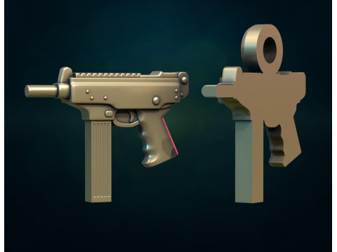 Weapon II and pendant Model Cetak 3D