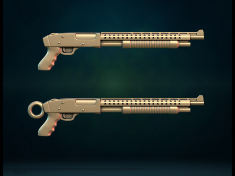 Weapon IV and pendant 3D Print Model