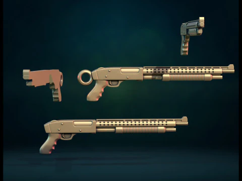Weapon IV and pendant 3D Print Model