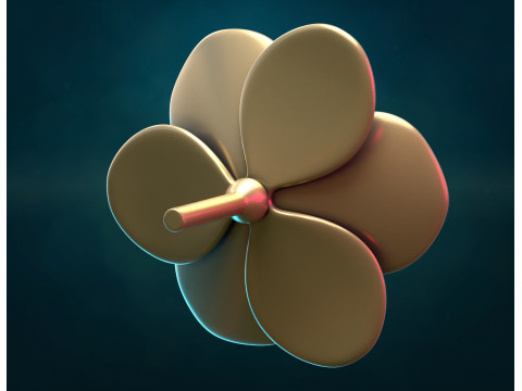 Rose Begonia Flower 3D Print Model