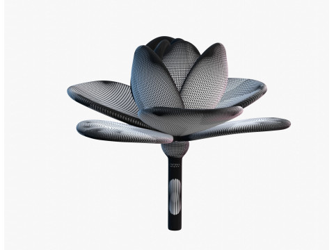 Rose Begonia Flower 3D Print Model