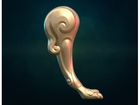 Lion Leg paw Modèles 3D en vedette