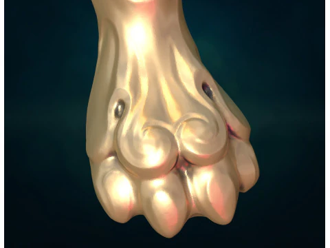 Lion Leg paw 3D Print Model