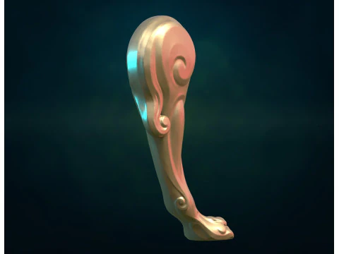 Lion Leg paw 3D Print Model
